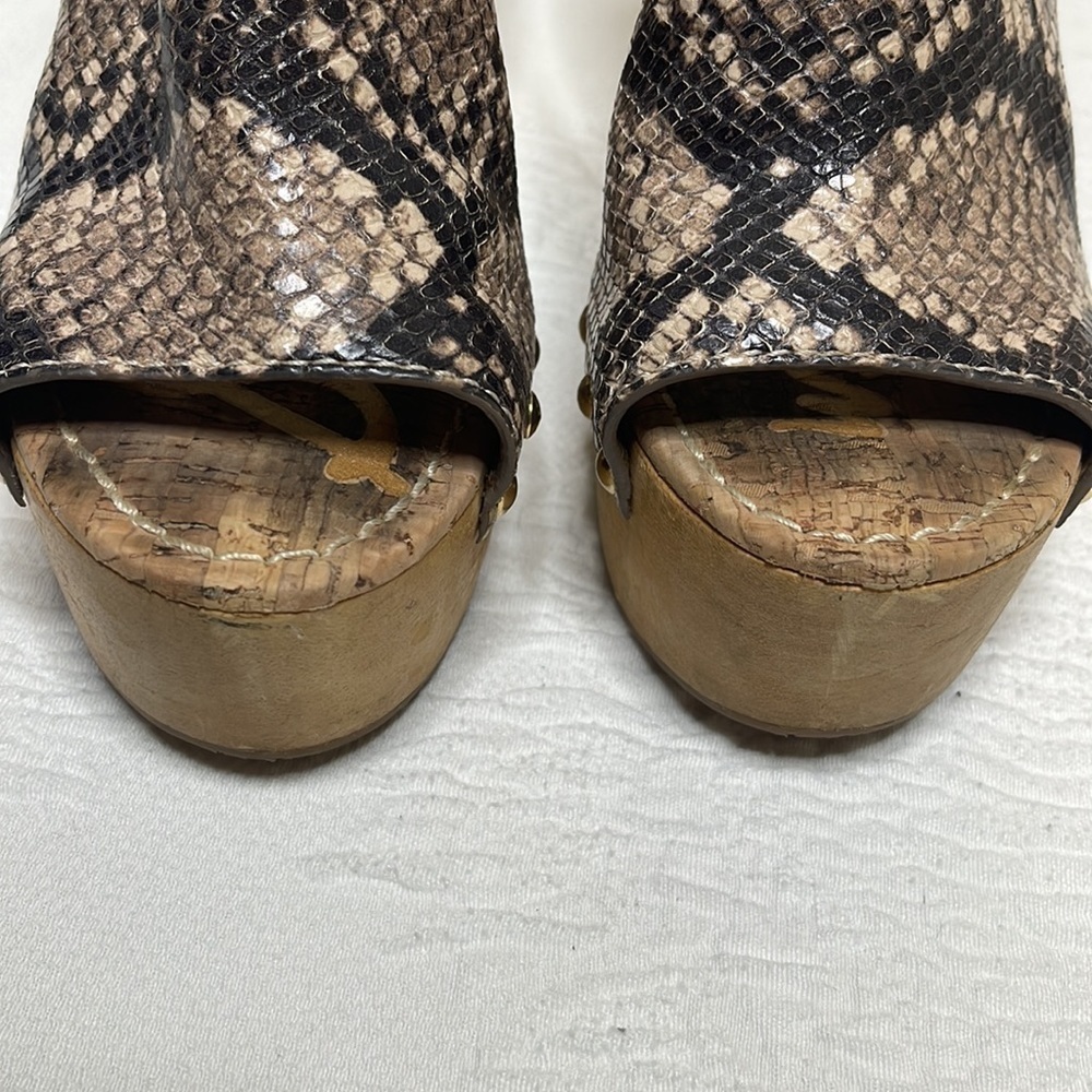 Sam Edelman Marley Python Snake Leather Platform … - image 7